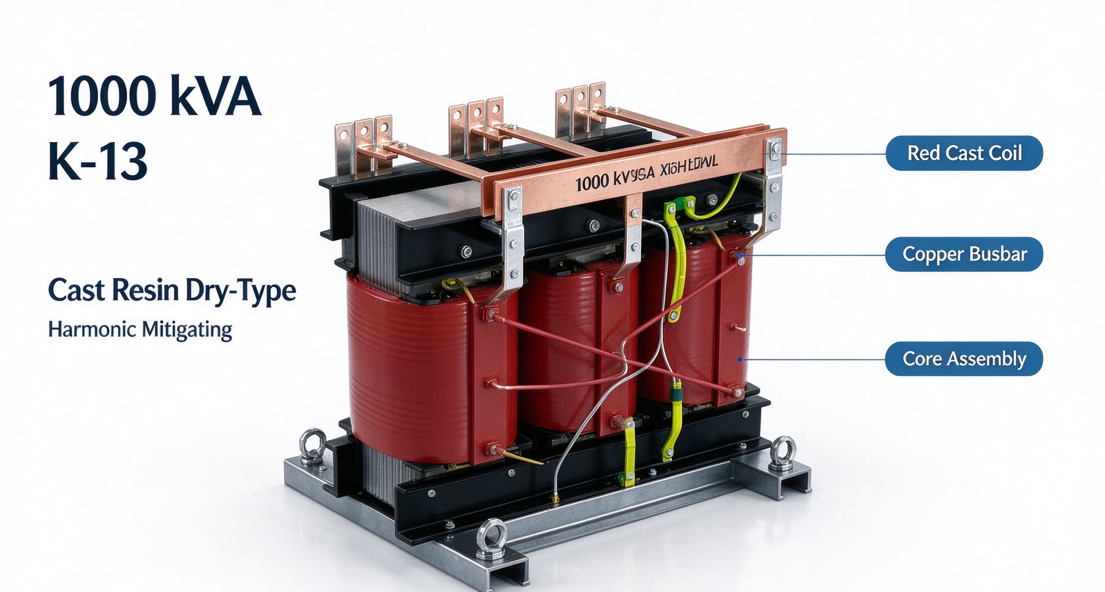 3150 kVA Forced Air Cooled (AF) Three-Phase Dry Transformer - Image 3